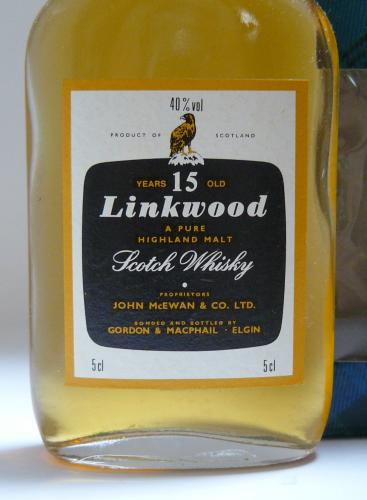 LINKWOOD15年 A PURE HIGHLAND MALT 80年代GM扁平瓶　