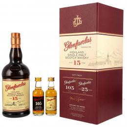 GLENFARCLAS 2026 GIFT PACK【15年、ミニチュア25年、ミニチュア105】