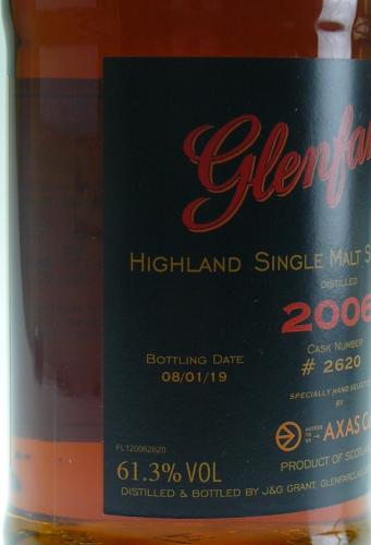GLENFARCLAS 2006 a 2nd-fill sherry cask for AXAS