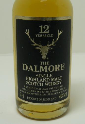 DALMORE 12年 1980年代後半 英国流通 WHYTE & MACKAY 3cl