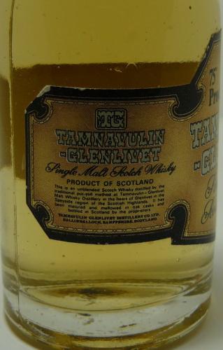 Tamnavulin-Glenlivet 1967年以前 英国流通品 ミニチュア