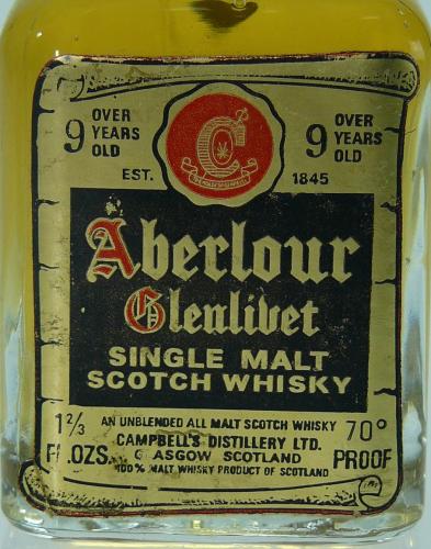 Aberlour Over 9 Years  1 2/3FL.OZS. 70°PROOF