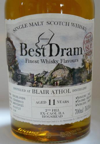 BLAIR ATHOL 11年 2013 【セカンドフィル CAOL ILA ホッグスヘッド樽】