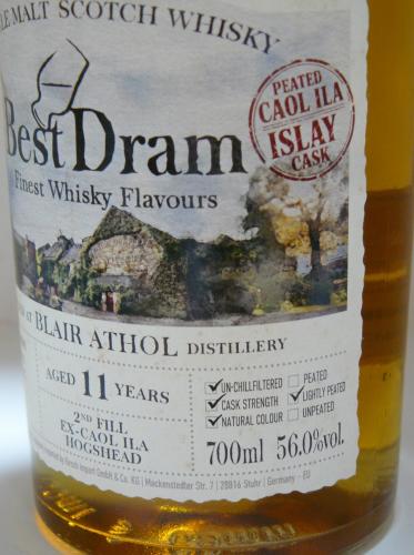 BLAIR ATHOL 11年 2013 【セカンドフィル CAOL ILA ホッグスヘッド樽】