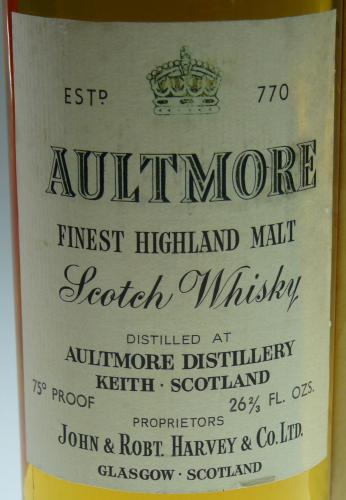 AULTMORE 8年 Finest Highland Malt Scotch 60年代 箱入貴重　