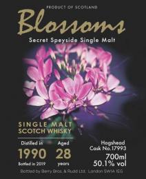 BLOSSOMS Secret Speyside 28年 1990 (グレンロセス) 50.1%