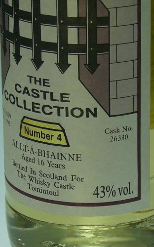 Allt-a-Bhainne オルタベイン16年 1979-1995 Whisky Castle 　