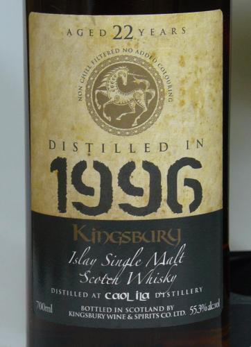 CAOL ILA Aged 22 Years 1996 BUTT KINGSBURY