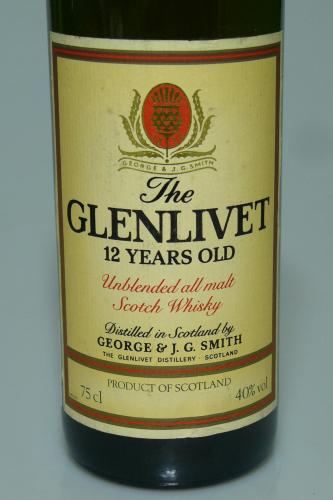 The GLENLIVET 12年 Unblended all malt 1985年以前 英国流通品