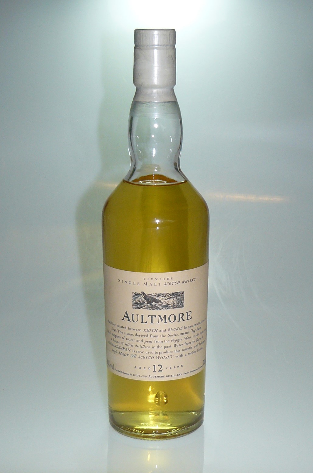 AULTMROE 12年 花と動物 白キャップ 1991年発売最初期ボトル 1978年蒸留
