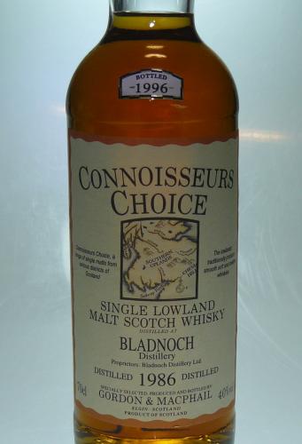 BLADNOCH 1986-1996  Old Map Label GMCC