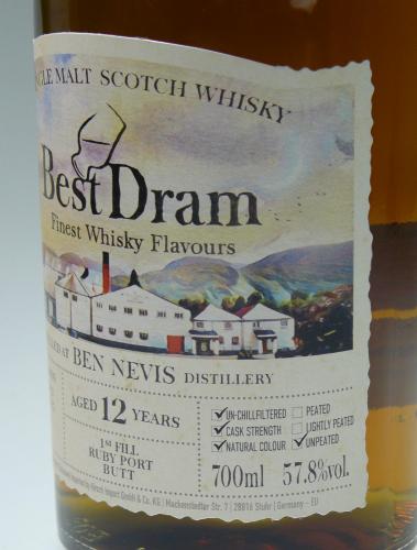 BEN NEVIS 12年 2012 BEST DRAM WHISKY DRUID ルビーポート樽