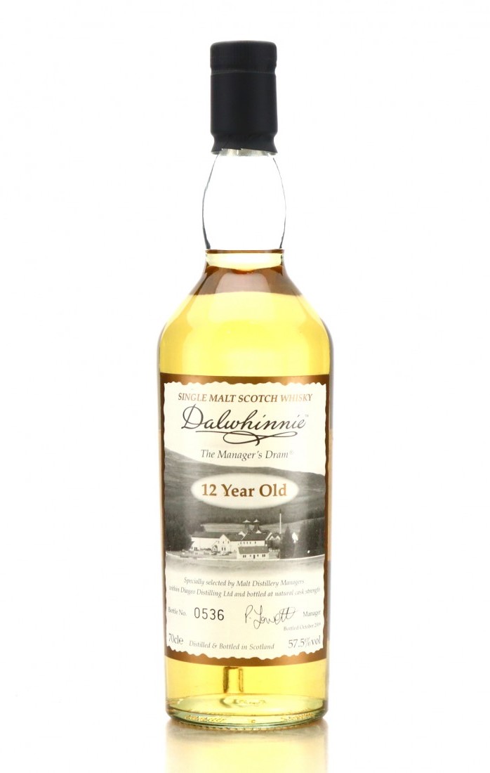 Dalwhinnie12年 The Manager's Dram 2009年瓶詰 0536