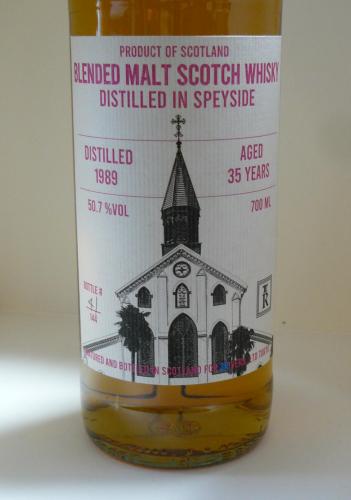 スリーリバーズ CHURCH 教会シリーズ 第8弾スペイサイドモルト35年1989　