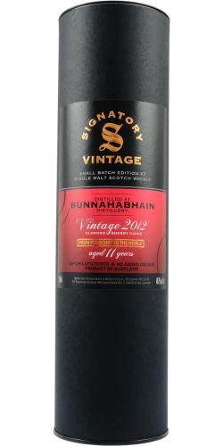 恭賀新春 BUNNAHABHAIN 11年 2012 オロロッソシェリー SIGNATORY